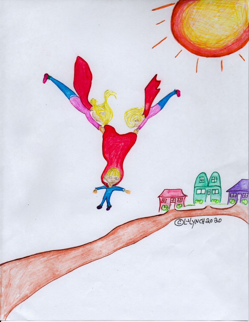 The SuperHeros teach Bert how to land on his feet Children's SuperHero stories