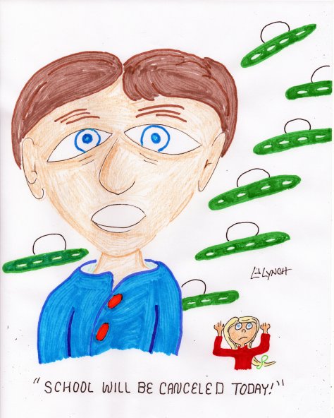 Aliens snootscartoons LJ Lynch